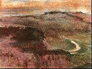 Edgar Degas Landscape with Hills oil painting artist